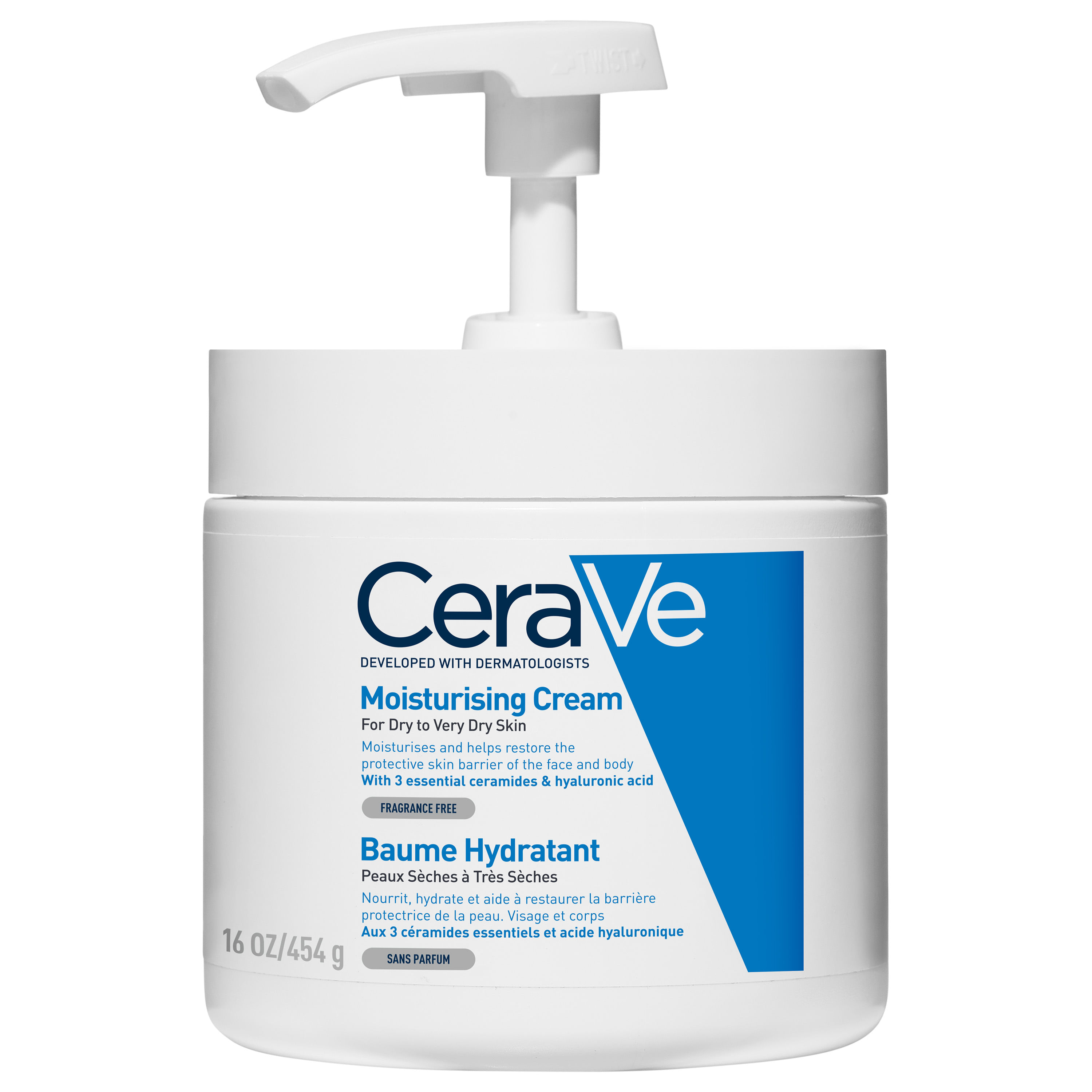 CERAVE CREMA IDRATANTE PER PELLI DA SECCHE A MOLTO SECCHE 454 G PUMP