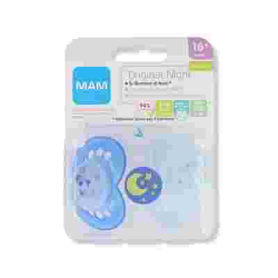 MAM SUCCHIETTO ORIGINAL NIGHT 16+ SILICONE MASCHIO 2 PEZZI