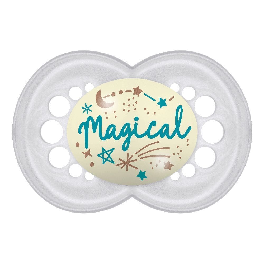 MAM SUCCHIETTO ORIGINAL NIGHT 16+ SILICONE NEUTRO 2 PEZZI