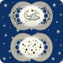 MAM SUCCHIETTO ORIGINAL NIGHT 16+ SILICONE NEUTRO 2 PEZZI