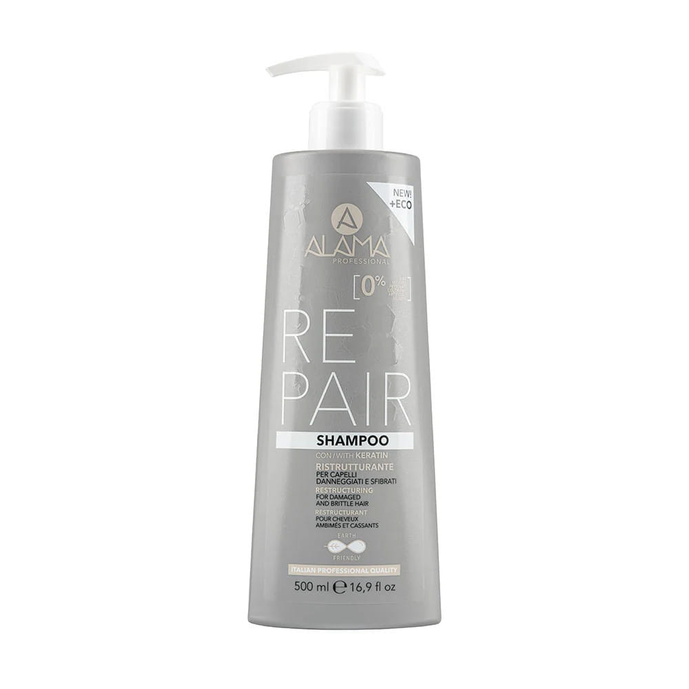 ALAMA SHAMPOO RISTRUTTURANTE PER CAPELLI DANNEGGIATI E SFIBRATI 500 ML