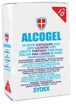 ALCOGEL SALVIETTA IGIENIZZANTE MANI 10 PEZZI
