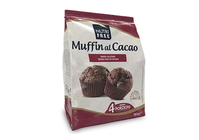 NUTRIFREE MUFFIN AL CACAO 4 X 45 G NUTRIFREE MUFFIN AL CACAO 4 X 45 G