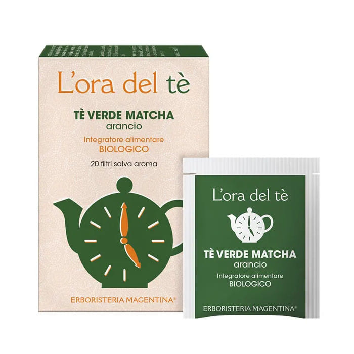 TE' VERDE MATCHA ARANCIO BIO 20 FILTRI 30 G