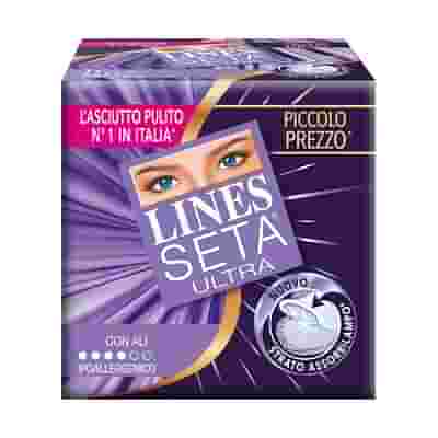 LINES SETA ULTRA ASSORBENTE CON ALI 22 PEZZI