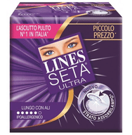 LINES SETA ULTRA ASSORBENTE LUNGO CON ALI 18 PEZZI