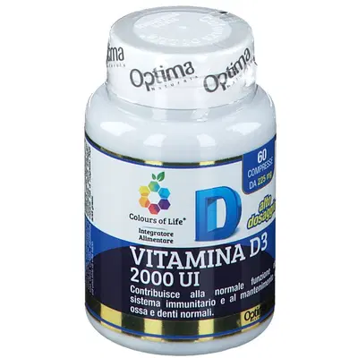 COLOURS OF LIFE VITAMINA D3 2000 UI 60 COMPRESSE COLOURS OF LIFE VITAMINA D3 2000 UI 60 COMPRESSE