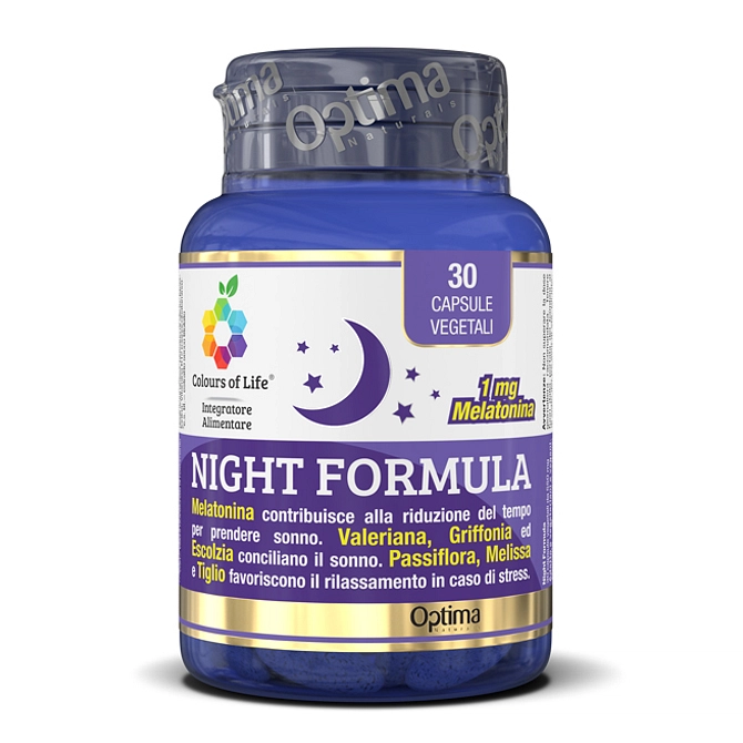 Colours Of Life Night Formula 30 Capsule Vegetali 550 Mg