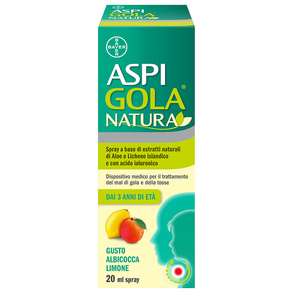 Aspi Gola Natura Spray Albicocca Limone 20 Ml