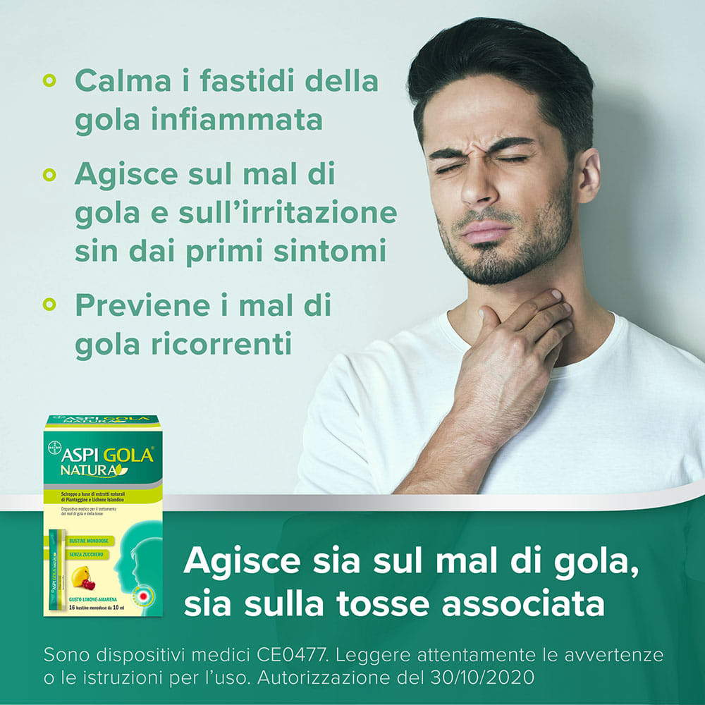 ASPI GOLA NATURA 16 BUSTINE MONODOSE DA 10 ML