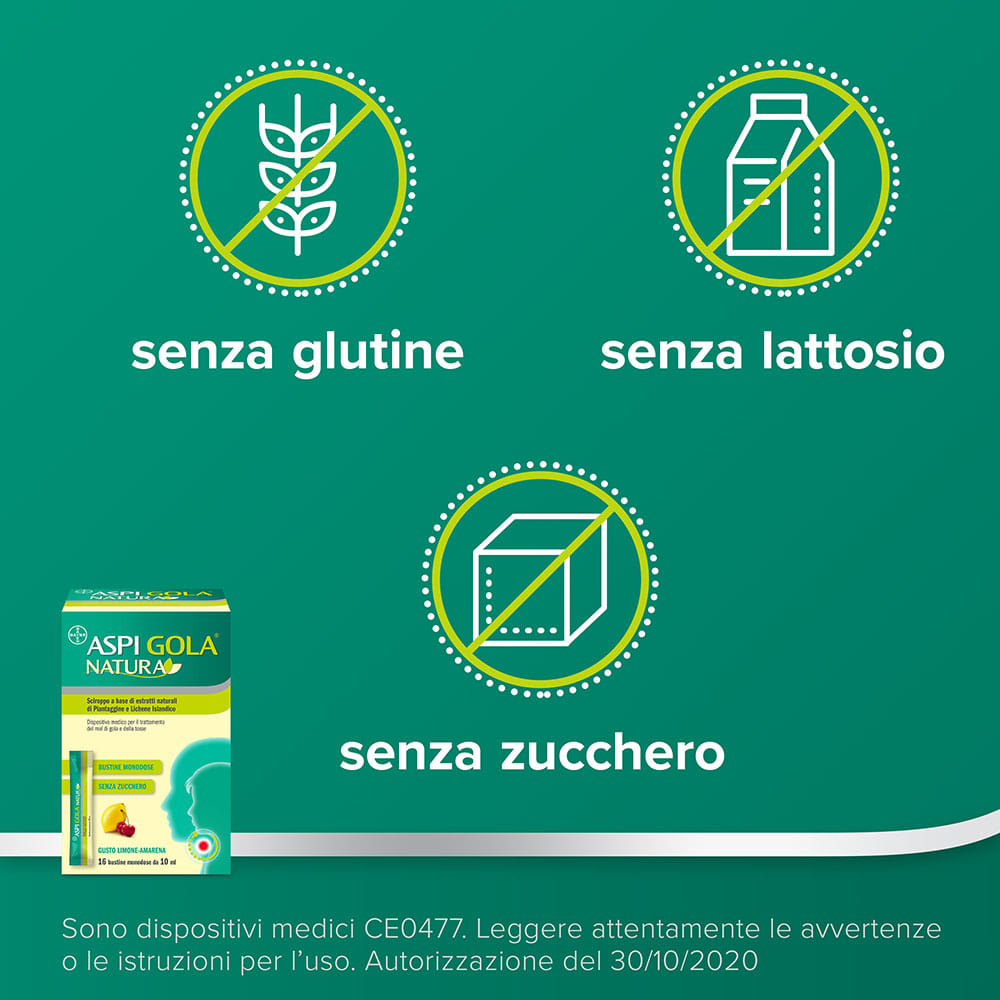 ASPI GOLA NATURA 16 BUSTINE MONODOSE DA 10 ML