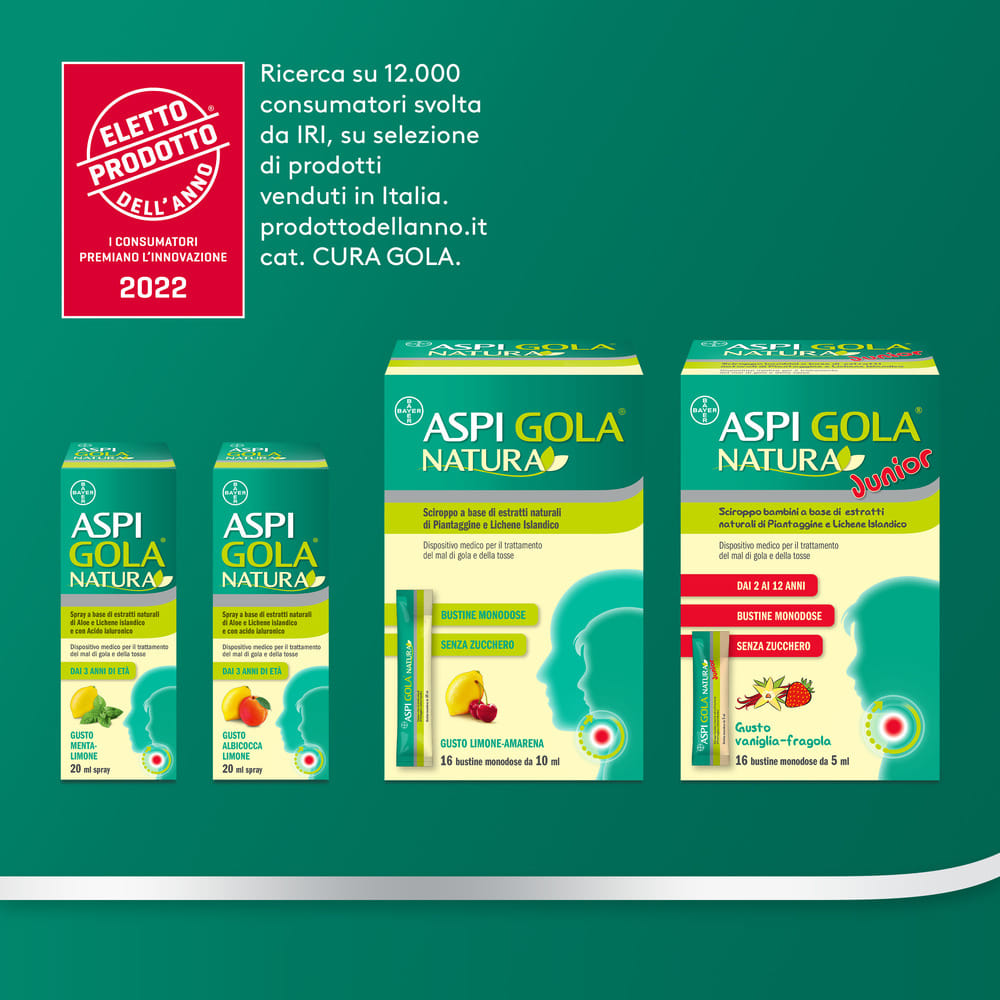 ASPI GOLA NATURA 16 BUSTINE MONODOSE DA 10 ML