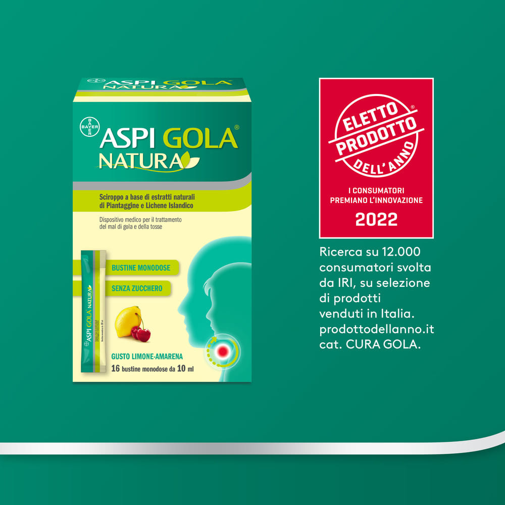 ASPI GOLA NATURA 16 BUSTINE MONODOSE DA 10 ML