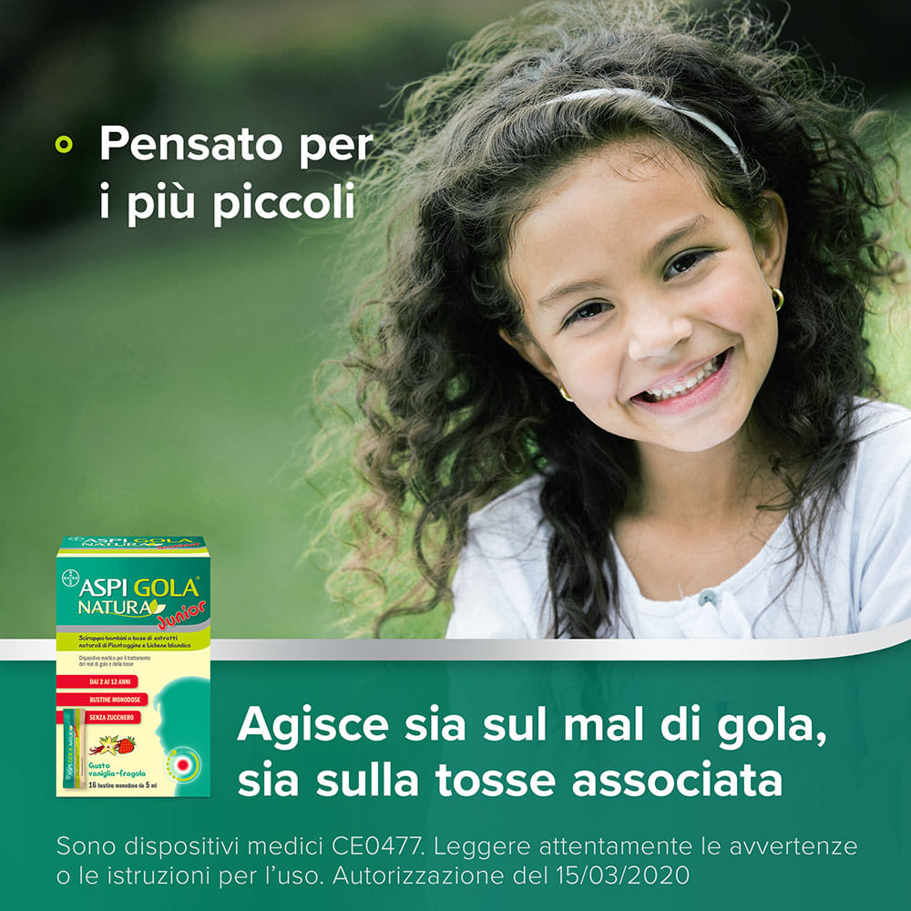 ASPI GOLA NATURA JUNIOR 16 BUSTINE MONODOSE DA 5 ML