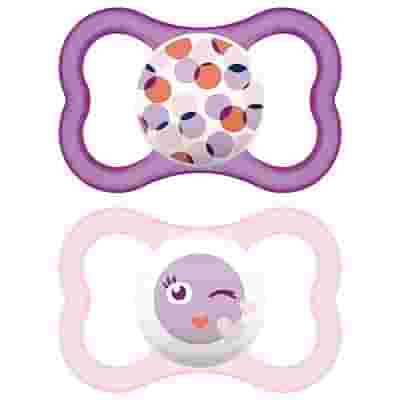 MAM AIR SUCCHIETTO 16+ MESI SILICONE FEMMINA 2 PEZZI