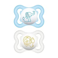 MAM AIR SUCCHIETTO 2-6 MESI SILICONE MASCHIO 2 PEZZI