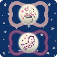 MAM AIR NIGHT SUCCHIETTO 6+ MESI SILICONE FEMMINA 2 PEZZI