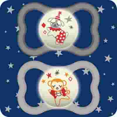 MAM AIR NIGHT SUCCHIETTO 6+ MESI SILICONE NEUTRO 2 PEZZI