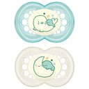 MAM SUCCHIETTO ORIGINAL NIGHT 6+ MESI SILICONE MASCHIO 2 PEZZI