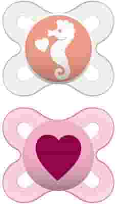 MAM SUCCHIETTO ORIGINAL START 0-2 MESI SILICONE FEMMINA 2 PEZZI