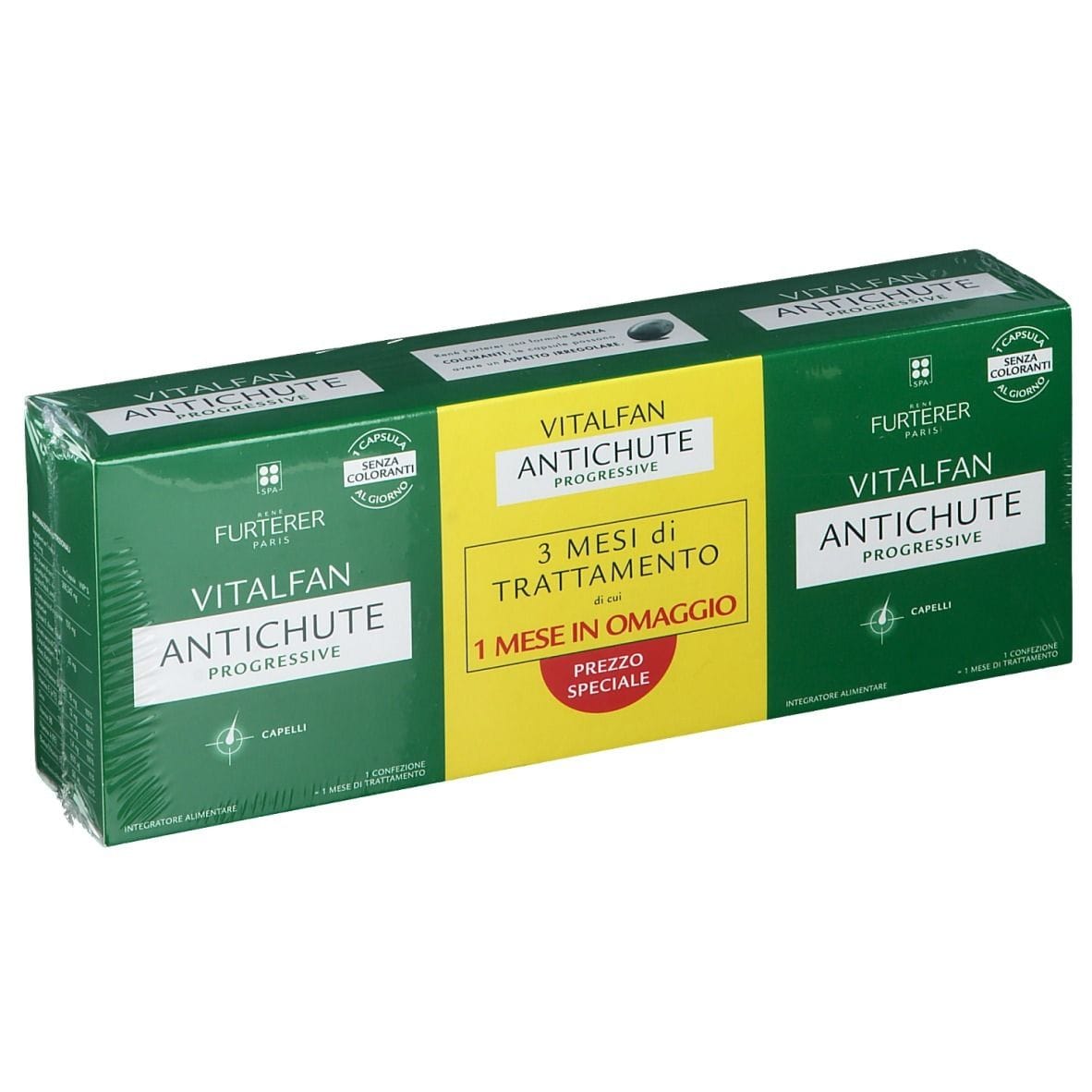 RENE FURTERER VITALFAN PROGRESSIVE TRIO 22 3 PEZZI DA 30 COMPRESSE