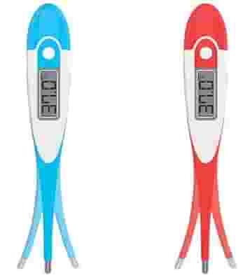 TERMOMETRO DIGITALE PUNTA FLESSIBILE BLU