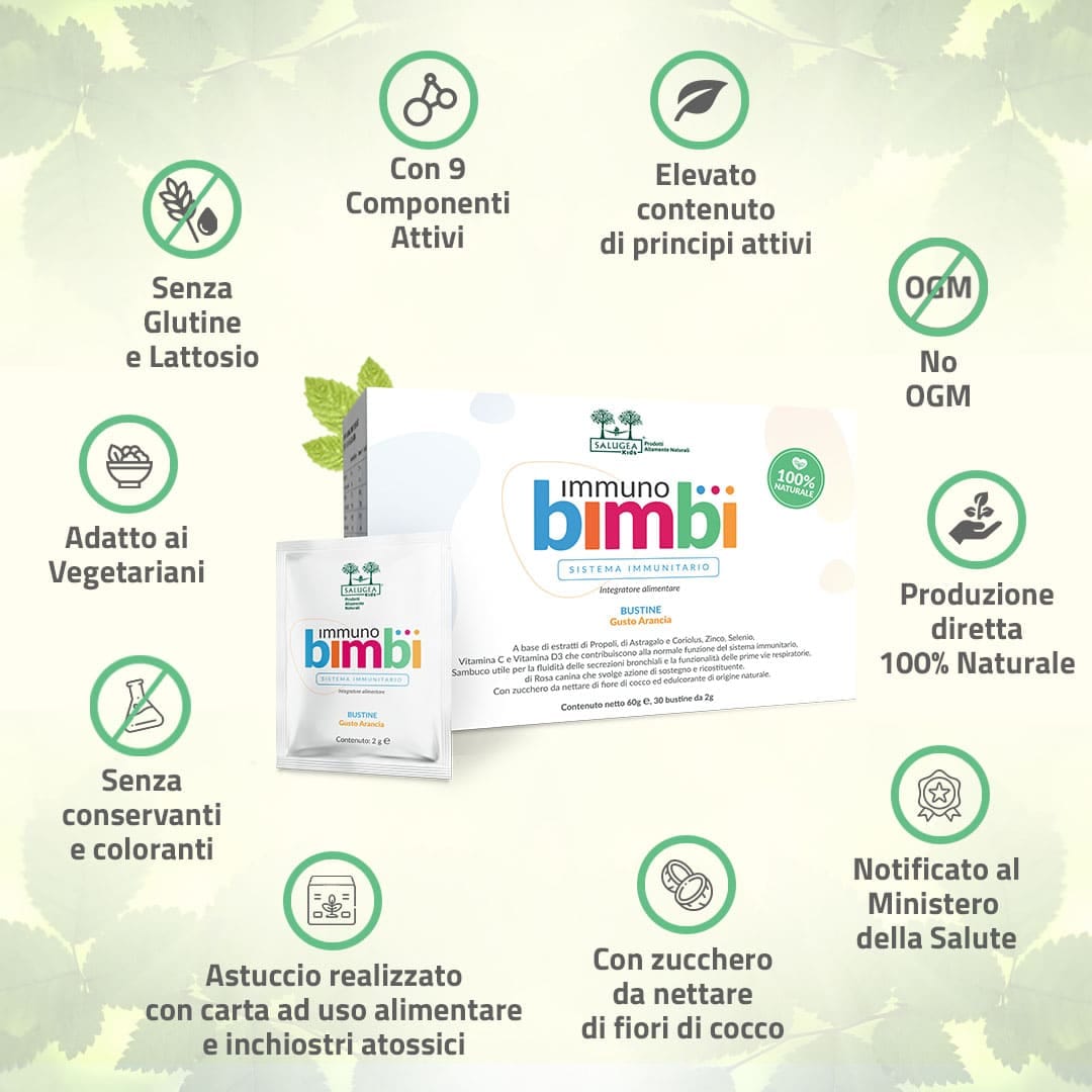 SALUGEA IMMUNO BIMBI 30 BUSTINE VECCHIA FORMULAZIONE