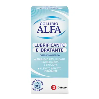 COLLIRIO ALFA LUBRIFICANTE/IDRATANTE 10 ML COLLIRIO ALFA LUBRIFICANTE/IDRATANTE 10 ML