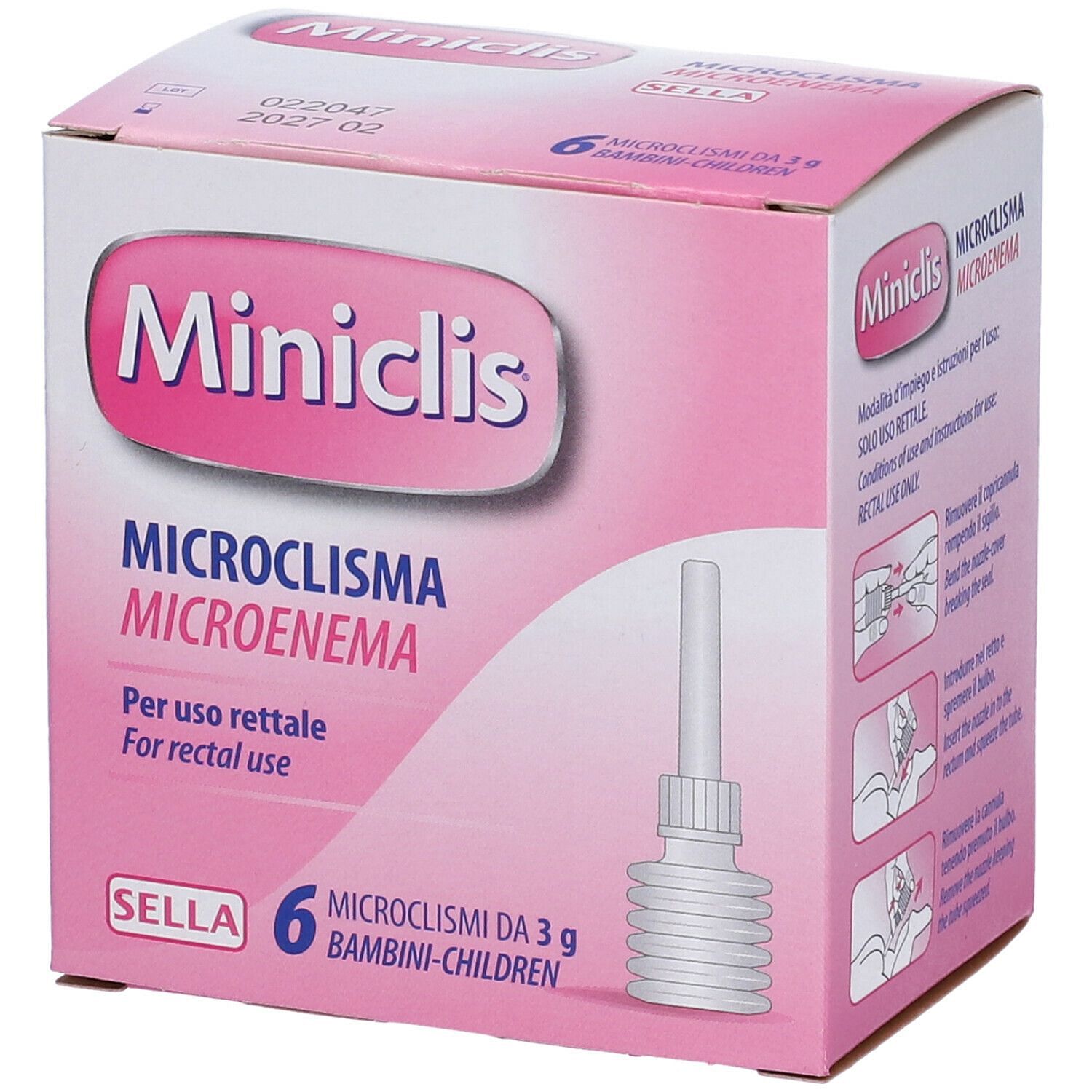 Miniclis Bimbi 3 G 6 Microclismi