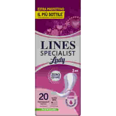 ASSORBENTI PER INCONTINENZA LINES SPECIALIST LADY ULTRAMINI 20 PEZZI