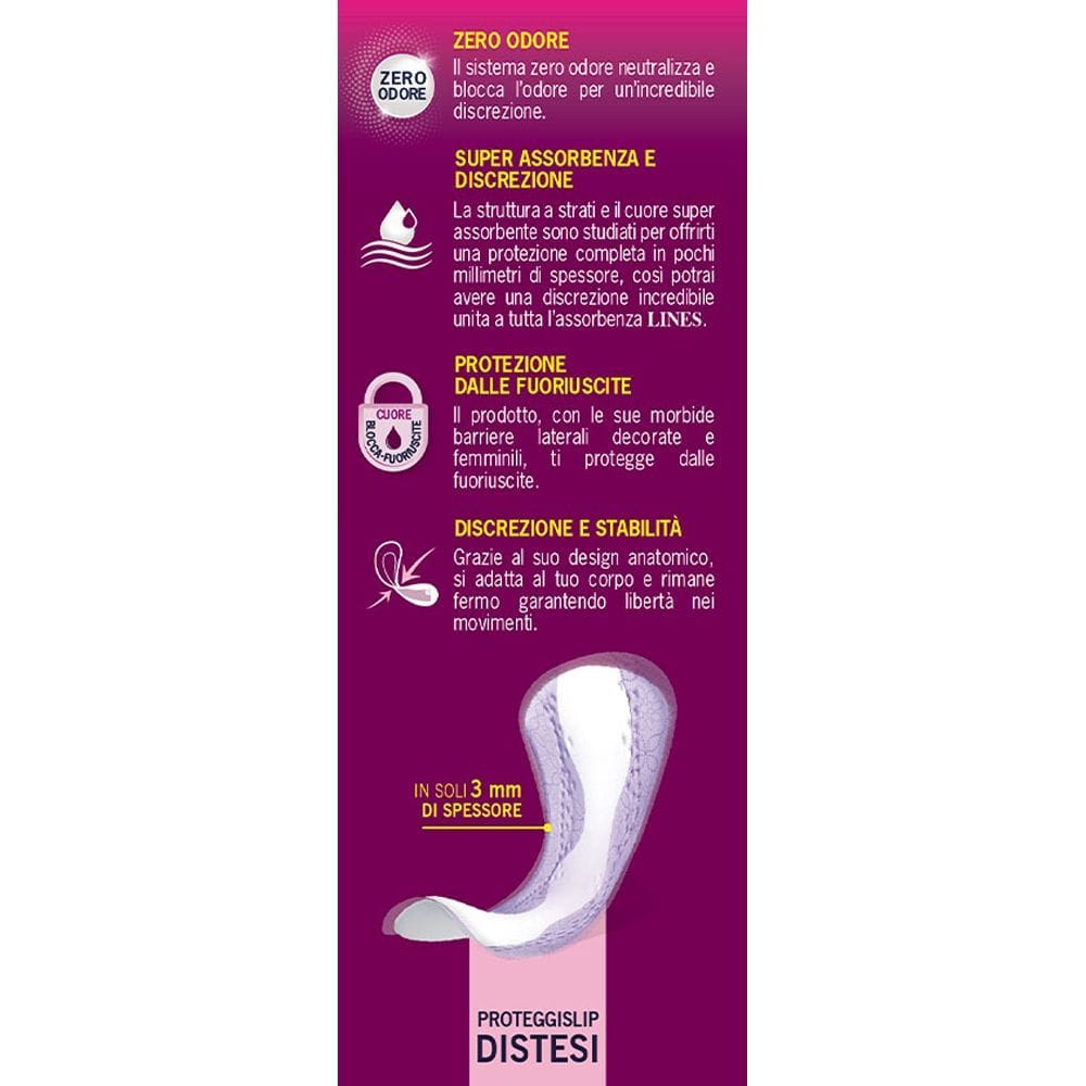 ASSORBENTI PER INCONTINENZA LINES SPECIALIST LADY LONG 20 PEZZI