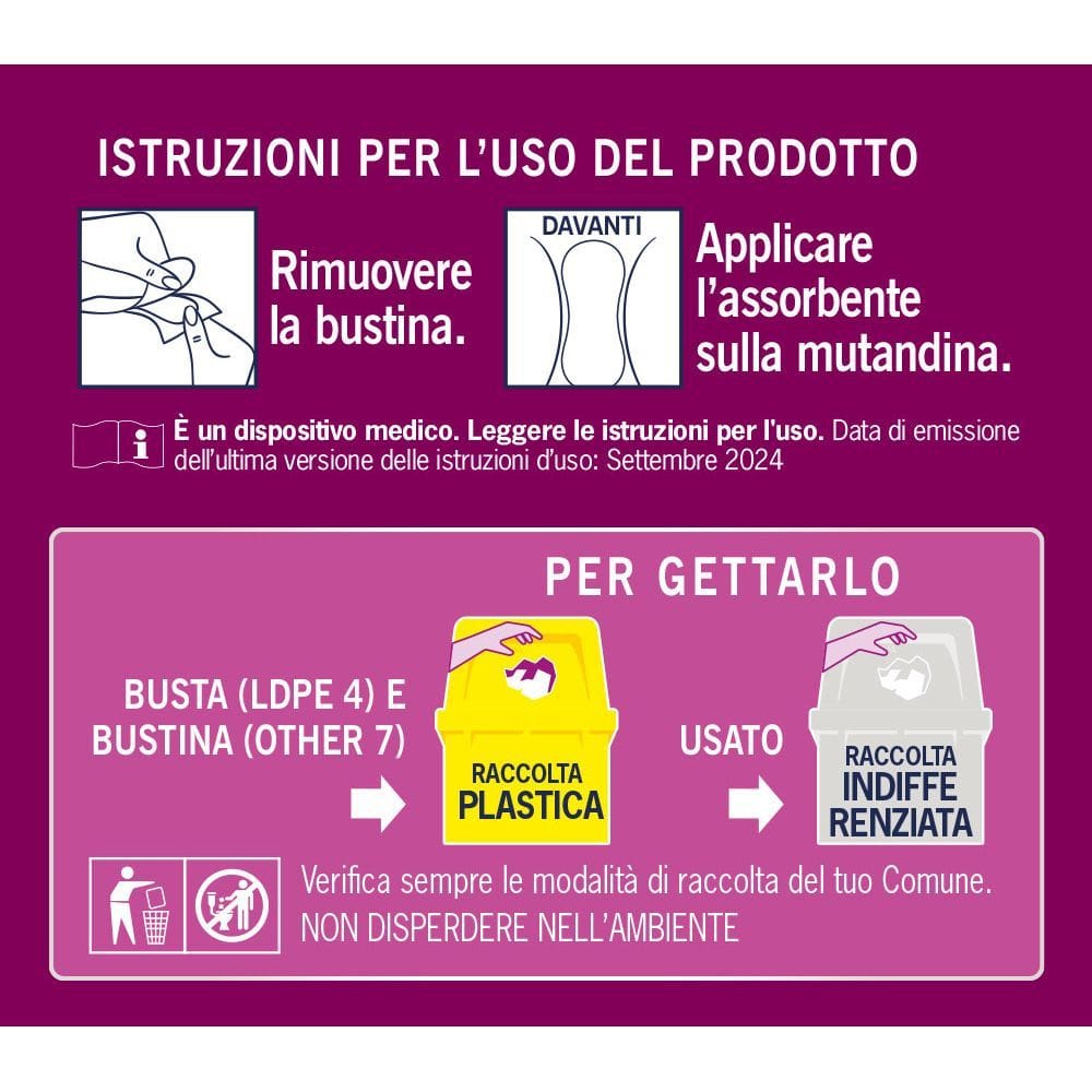 ASSORBENTI PER INCONTINENZA LINES SPECIALIST LADY 2 MINI 16 PEZZI