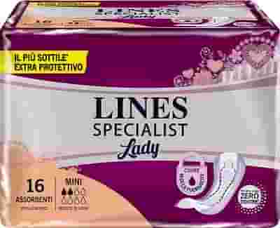 ASSORBENTI PER INCONTINENZA LINES SPECIALIST LADY MINI 16 PEZZI