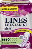 ASSORBENTI PER INCONTINENZA LINES SPECIALIST LADY NORMAL 10 PEZZI