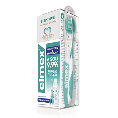 SPECIAL PACK ELMEX SENSITIVE COLLUTORIO 400 ML + SPAZZOLINO