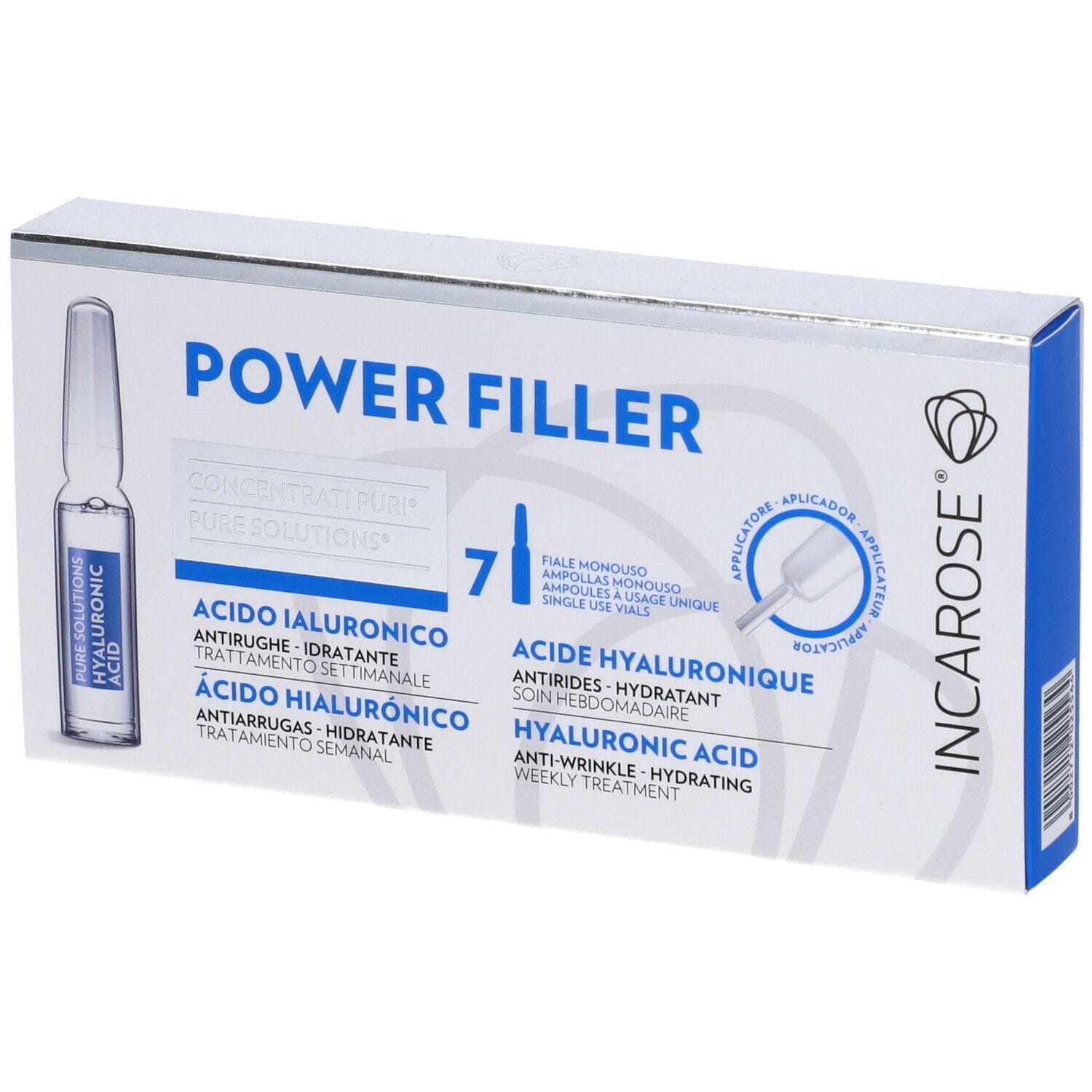 INCAROSE POWER FILLER ACIDO IALURONICO 7 FIALE X 1,3 ML