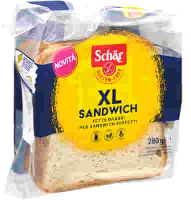 SCHAR XL SANDWICH PANE BIANCO SENZA LATTOSIO 280 G
