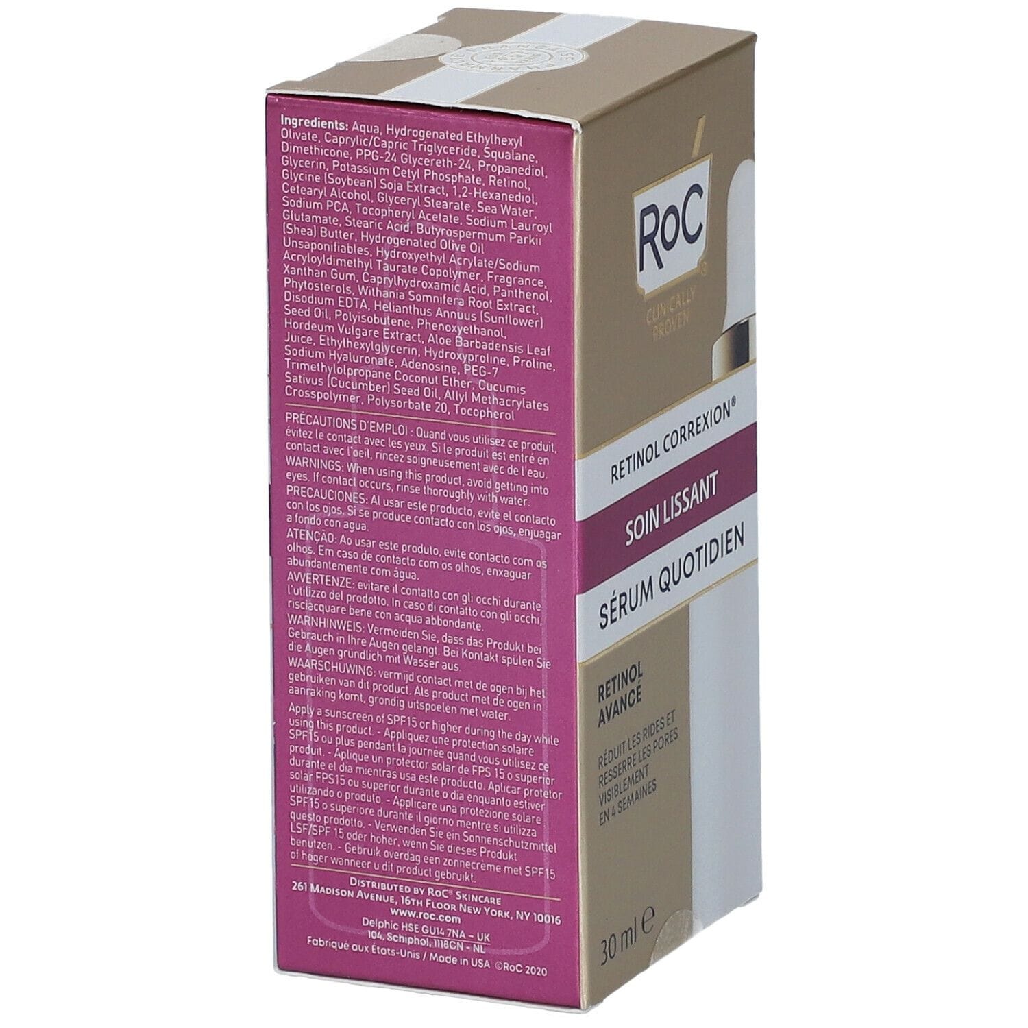 ROC RETINOL CORREXION LINE SMOOTHING SIERO VISO GIORNO 30 ML