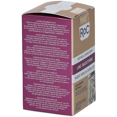ROC RETINOL CORREXION LINE SMOOTHING SIERO VISO NOTTE 30 CAPSULE ROC RETINOL CORREXION LINE SMOOTHING SIERO VISO NOTTE 30 CAPSULE