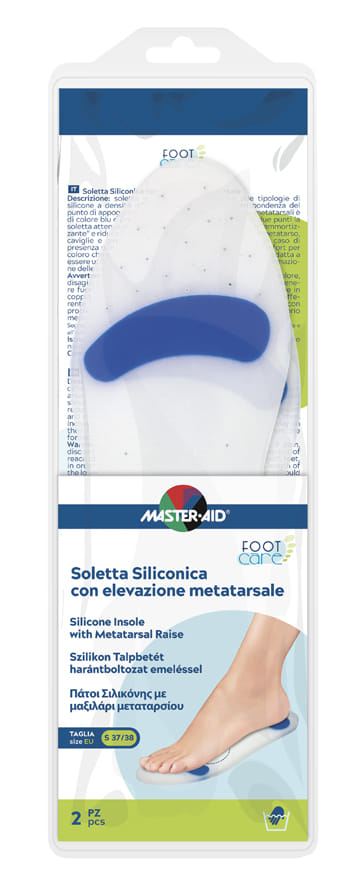 Soletta Siliconica Master Aid Footcare Small 37 38 Metatarso I4