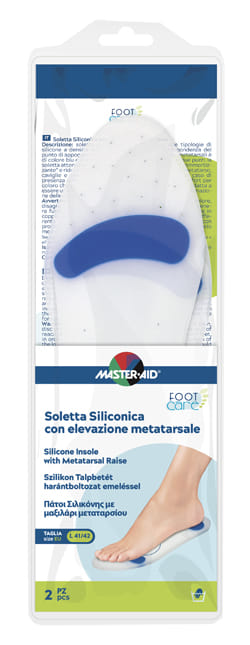 Soletta Siliconica Master Aid Footcare Large 41 42 Metatarso I6