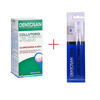 DENTOSAN BIPACK COLLUTORIO INTENSIVO 0,20% 200 ML + SPAZZOLINO TECH MEDIO DENTOSAN BIPACK COLLUTORIO INTENSIVO 0,20% 200 ML + SPAZZOLINO TECH MEDIO