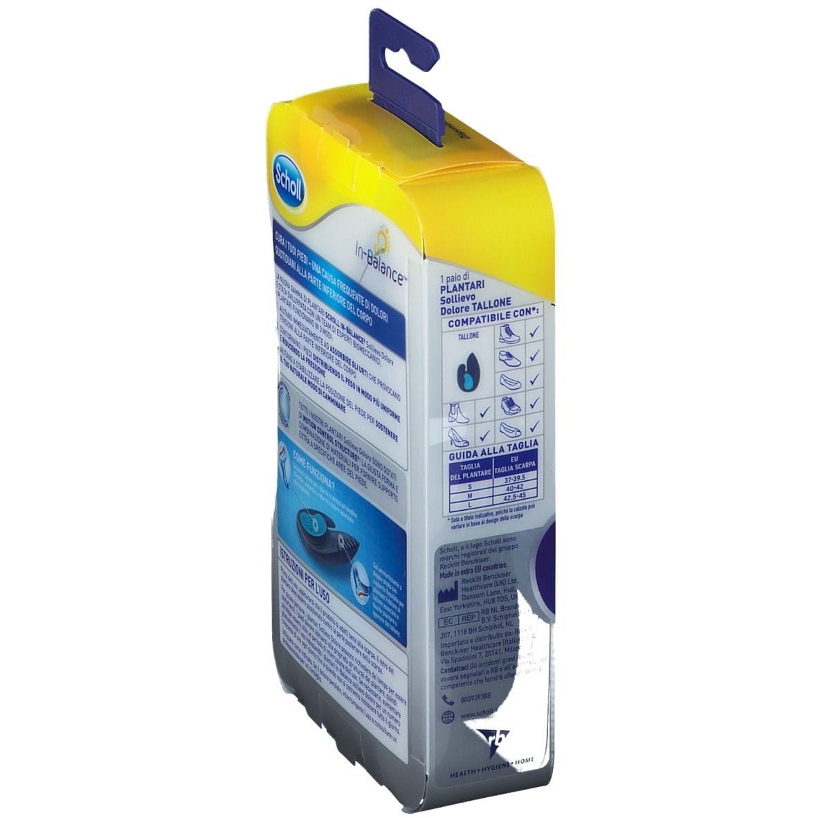 SCHOLL PLANTARE TALLONE L 2 PEZZI