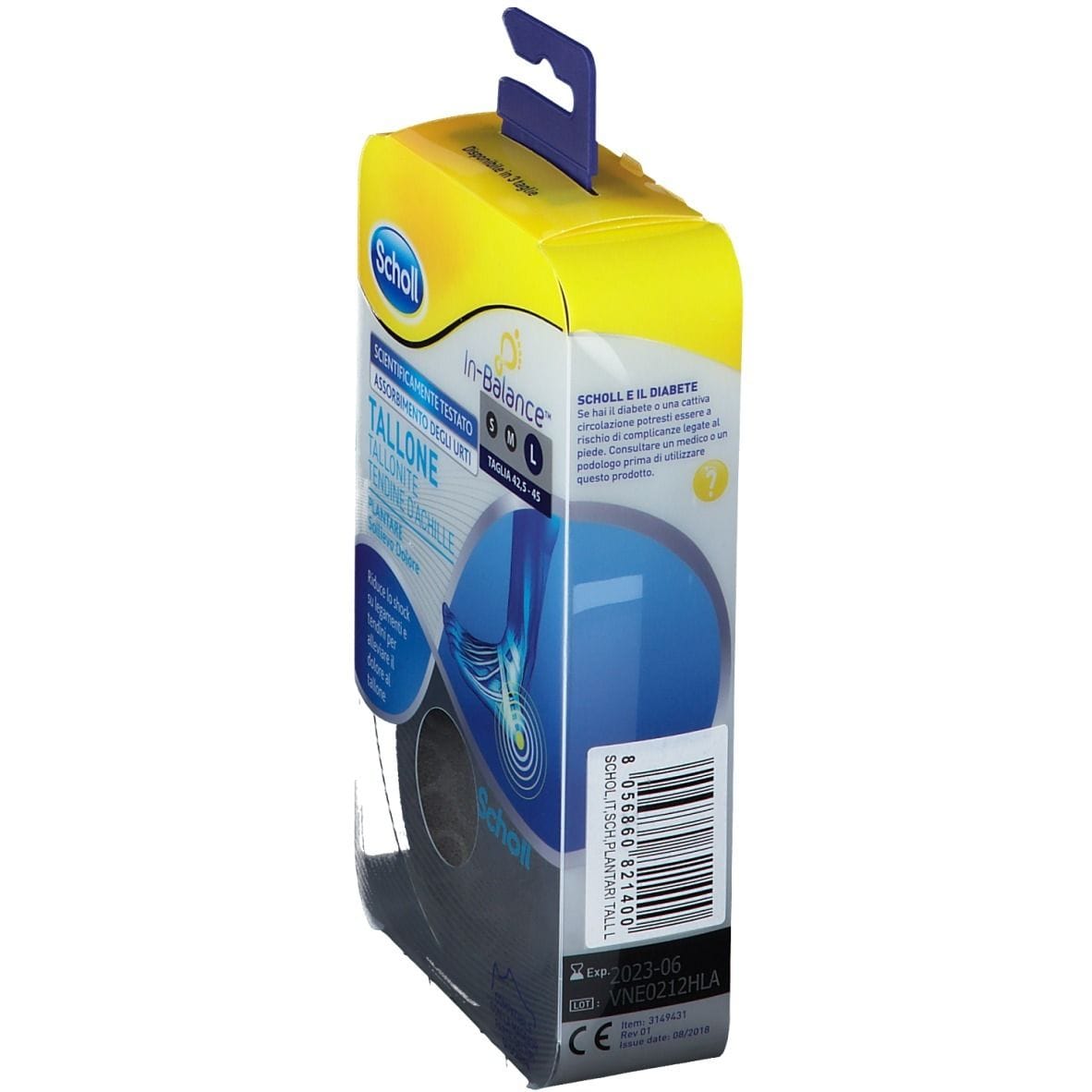 SCHOLL PLANTARE TALLONE L 2 PEZZI