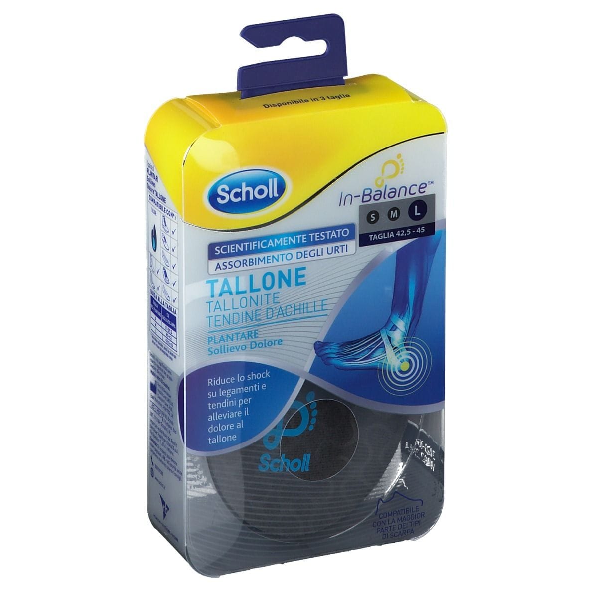 SCHOLL PLANTARE TALLONE L 2 PEZZI