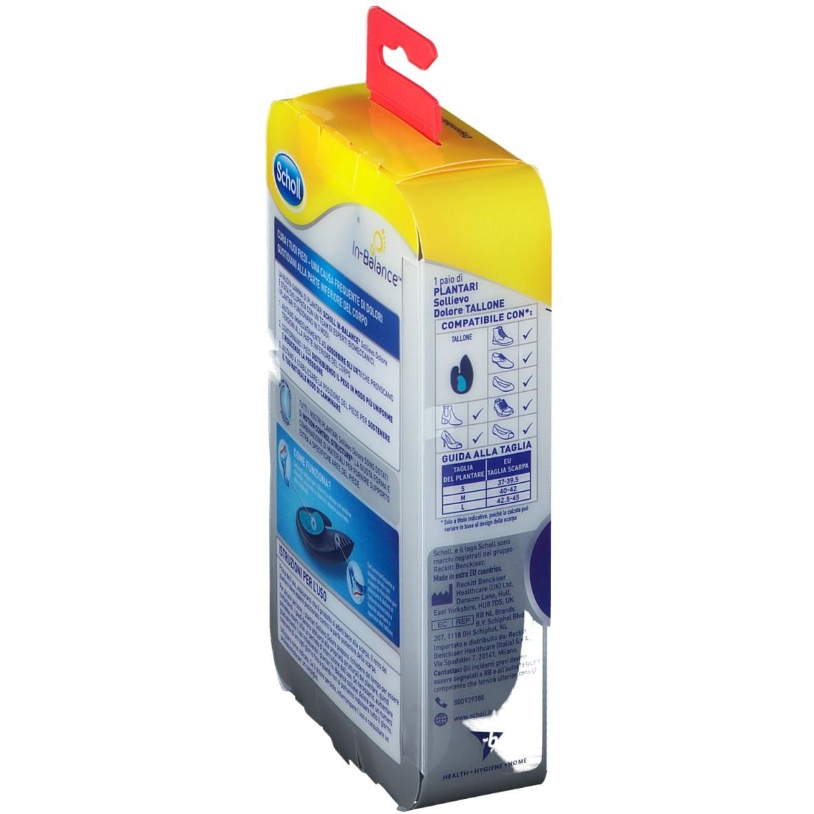 SCHOLL PLANTARE TALLONE M 2 PEZZI