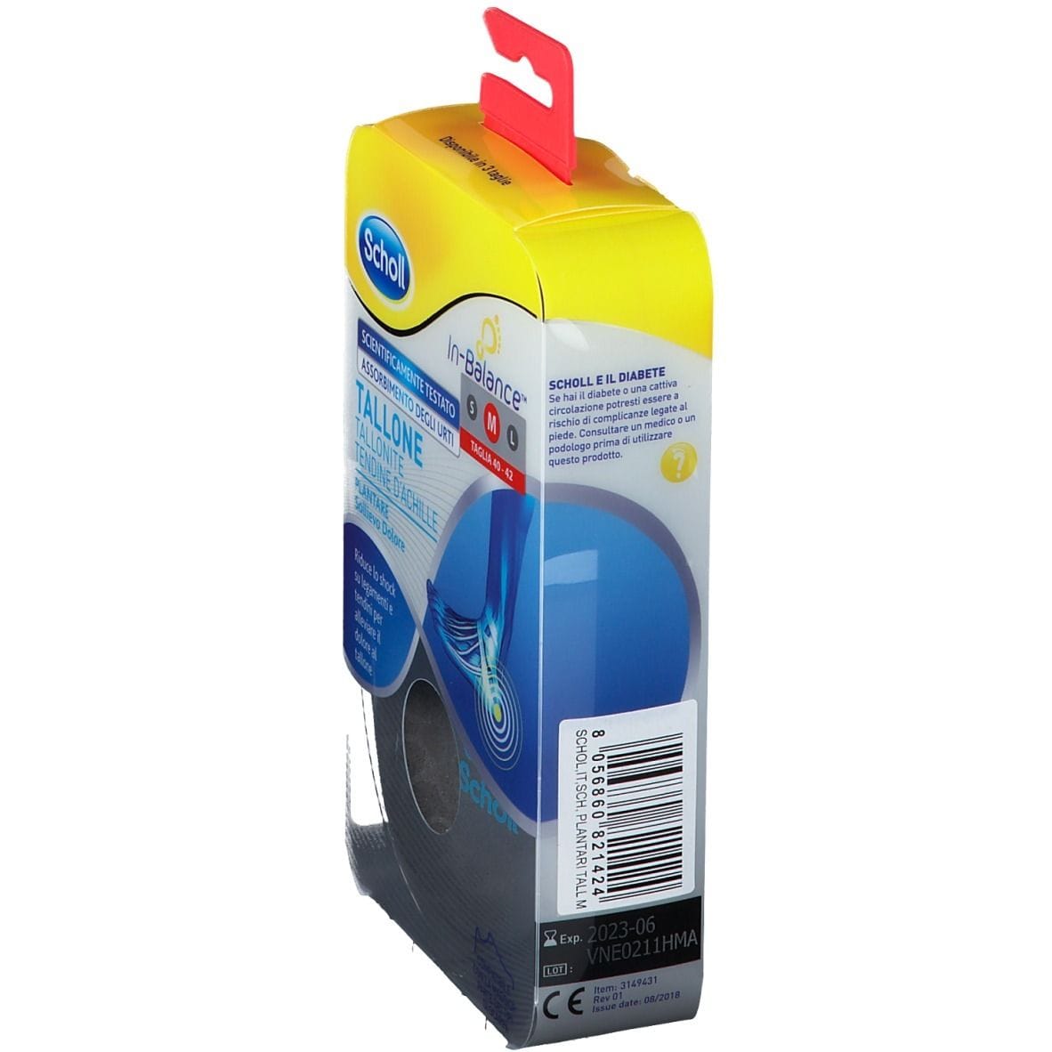 SCHOLL PLANTARE TALLONE M 2 PEZZI