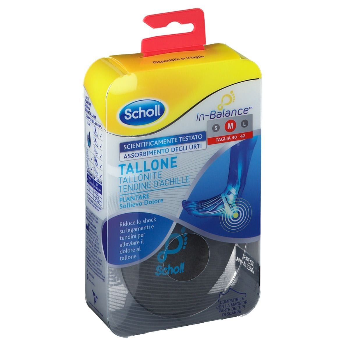 SCHOLL PLANTARE TALLONE M 2 PEZZI