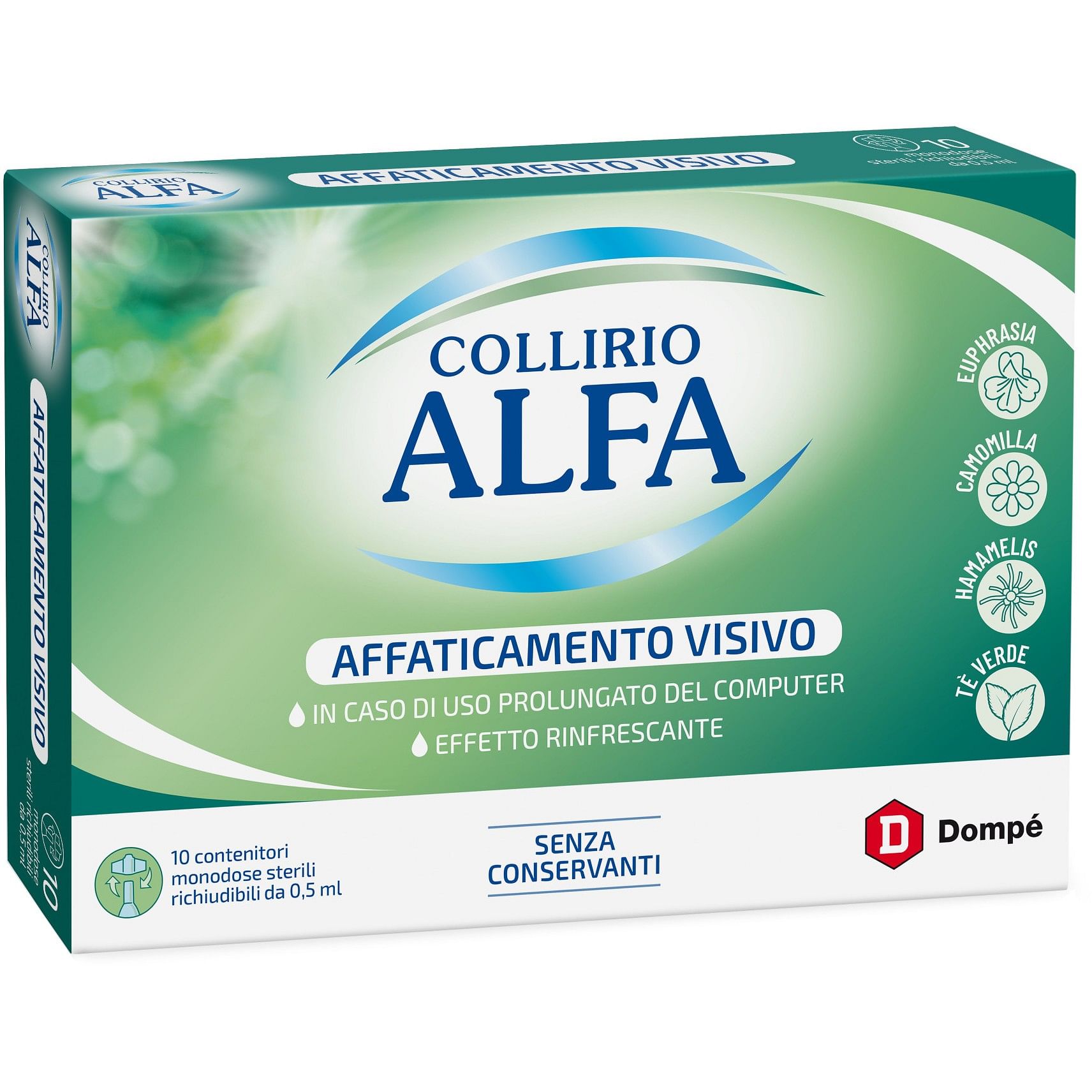 Collirio Alfa Affaticamento Visivo 10 Pezzi Monodose