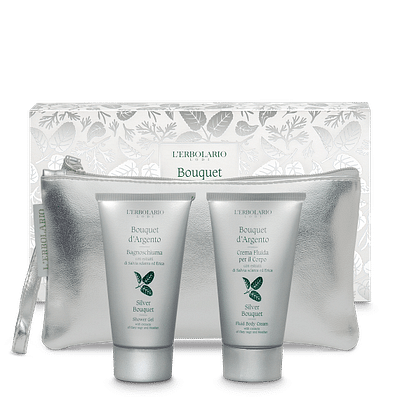 BOUQUET D'ARGENTO BEAUTY BAGNOSCHIUMA 75 ML + CREMA FLUIDA CORPO 75 ML EDIZIONE LIMITATA